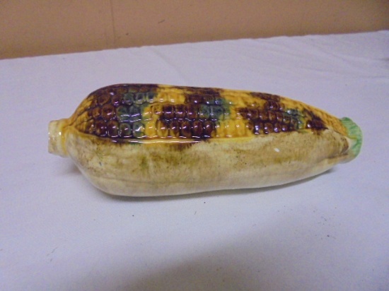 Vintage Mojolica Ceramic Corn Flask