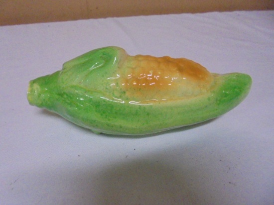 Vintage Mojolica Ceramic Corn Flask