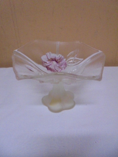 Beauiful Walther Glass Made in Germany Pedistal Bowl