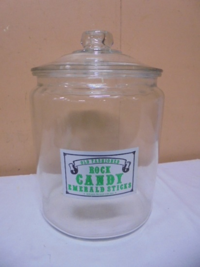 Large Glass Rock Candy Jar