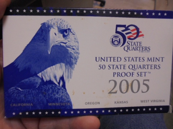 2005 United States Mint 50 State Quarters Proof Set