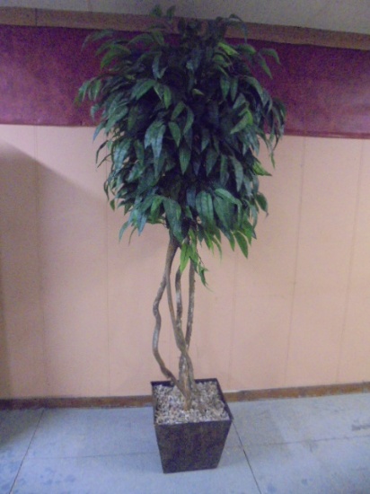 89in Tall Metal Potted Decorative Tree