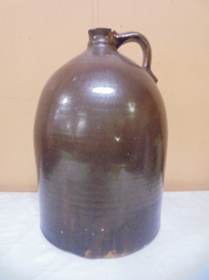 Vintage Large Brown Crock Jug