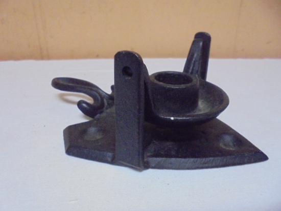 Vintage Cast Iron Candle Holder