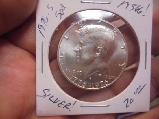 1976 S Mint Silver Bicentennial Kennedy Half Dollar