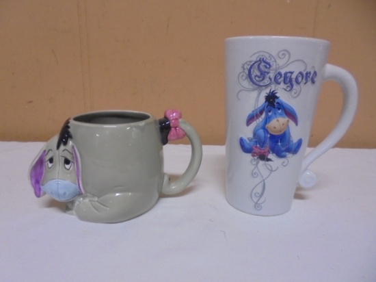 2 Disney Eeyore Mugs