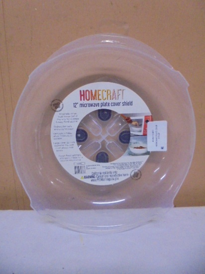 Brand New Homecract 12in Magnetic Microwave Plate Cover Shield