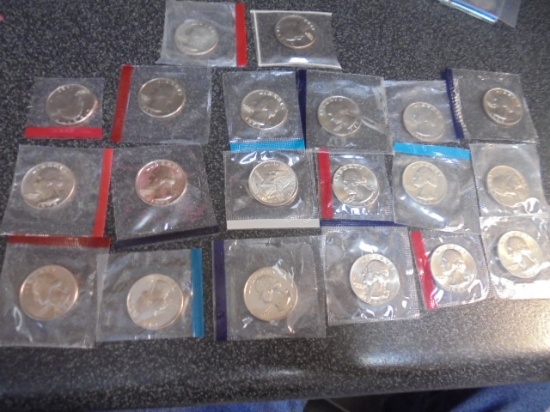 Group of 20 Assorted Uncirculated Washington Quarters