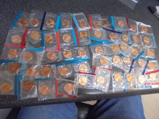 Group of 50 Assorted Uncirculated Lincoln Cents