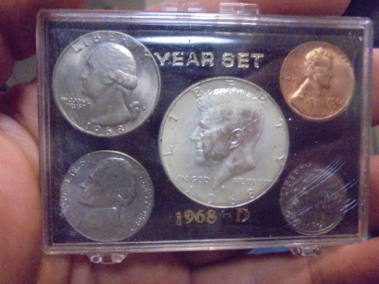 1968 D Mint Year Set