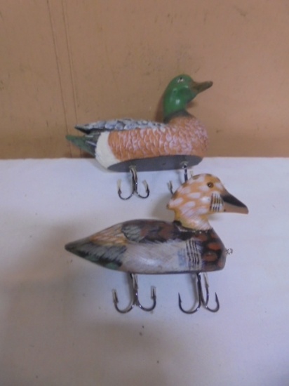 Group of 2 Duck Double Trebble Hook Luers