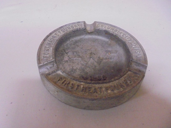 Vintage Fort Wayne Foundry Columbia City Division Aluminum Ashtray