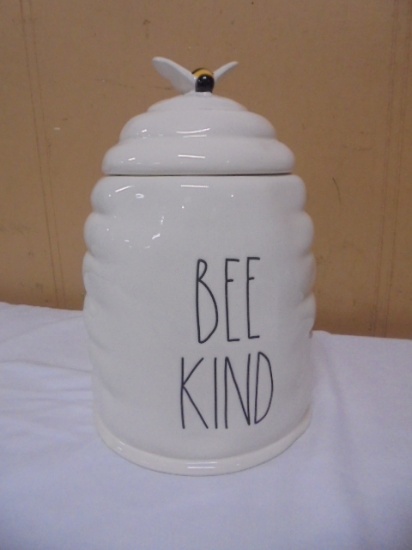 Beehive Ceramic Cookie Jar