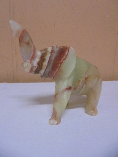 Onyx Elephant Statue