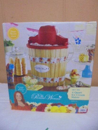 The Pioneer Woman Sweet Rose 4 Qt Icecream Maker