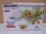 Brilliant 5pc Glass Salad Set