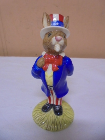 Royal Doulton Uncle Sam Bunnykind Porcelain Figurine
