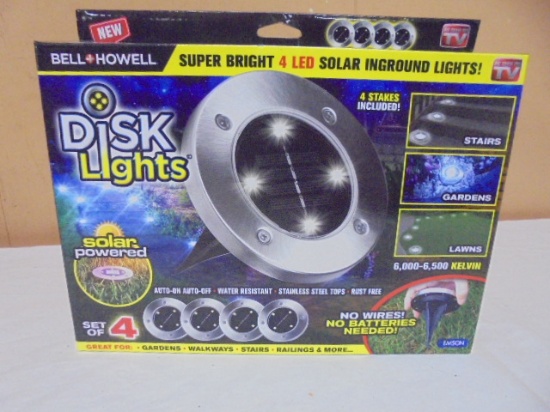 Bell & Howell 4pc Set of Disk Lights