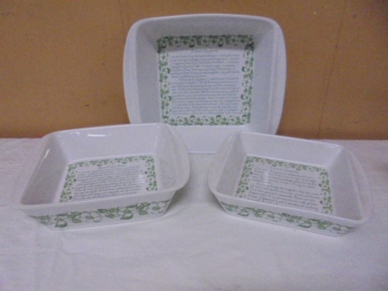 3pc Set of Paula Dean Baking Dishes