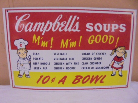Campbell's Soups Metal Advertisement Sign