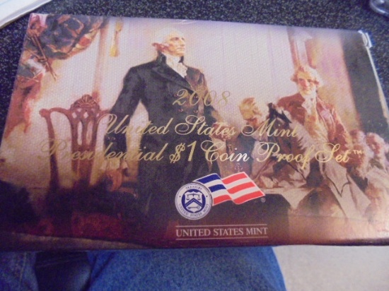 2008 United States Mint $1 Presidential Proof Set