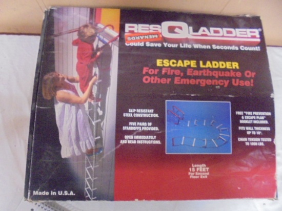 Res Q Ladder Escape Ladder For 2nd Floor/15 Foot Long