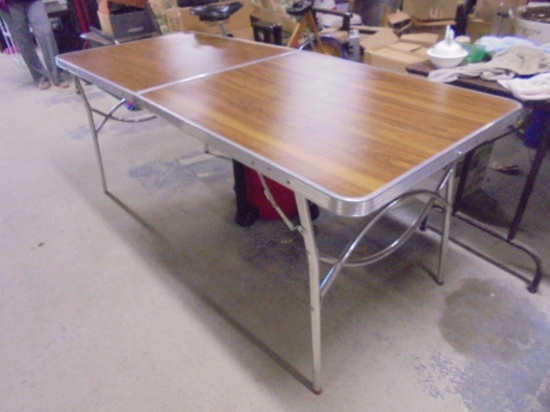 6ft Fold in Half Aluminum Folding Table