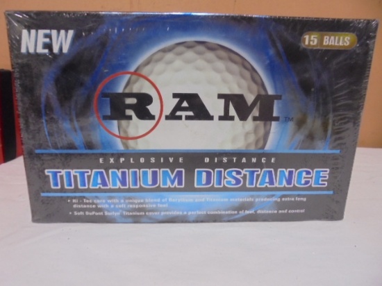 15 Pack of Ram Titanium Distance Golf Balls