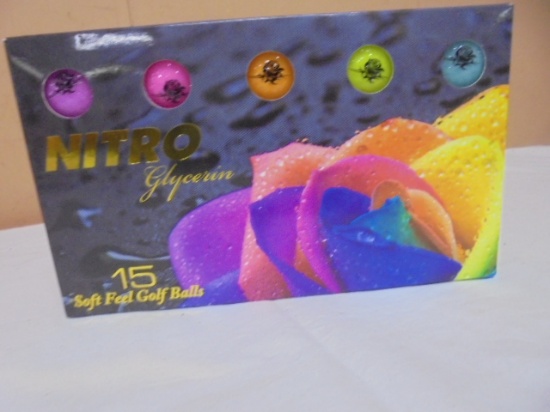 15 Pack of Nitro Glycerin Soft Feel Golf Balls