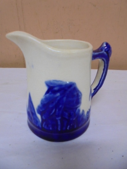 Vintage Sleepy Eye Sioux Indian Chief Cream Pitcher