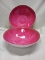 Qty 2 Plastic Serving Bowl 12” diameter