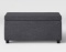 35”x16”x16” Room Essentials Dark Grey Cloth Ottoman w/ Lid- MSRP $132.99