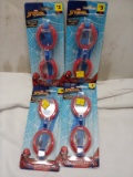 Qty 4 Spider-Man Swim Goggles Youth Size 5+