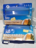 Qty 2 Endurables 1 Large Reusable 64oz Pouch