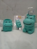 Hippo Toothbrush Holder, Soap Dispenser, cup