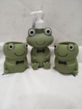 Frog Soap Dispenser/ Qty 2 Frog Cups