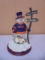 Chicago Bears Snowman Snow Globe