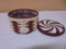 2009 Longaberger Peppermint Twist Basket w/ Liner & Protector & Lid