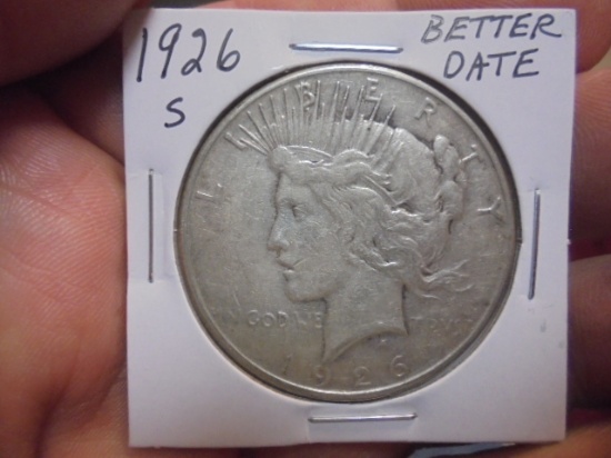1926 S Mint Silver Peace Dollar