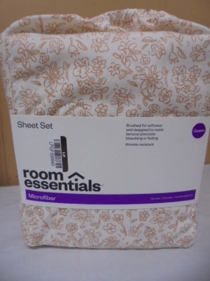 Room Essentials Microfiber Queen Size Sheet Set