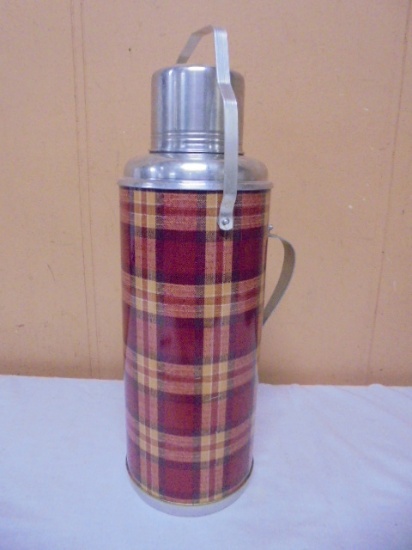 Vintage Alunimum Glass Llined Thermos