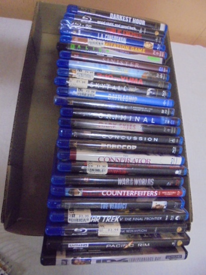 Large Group of Assorted Blue Ray Movies