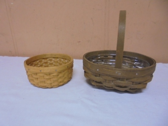 2007 & 2016 Small Longaberger Basket