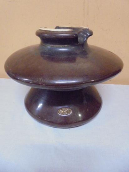 Vintage Brown SBT Large Insulator