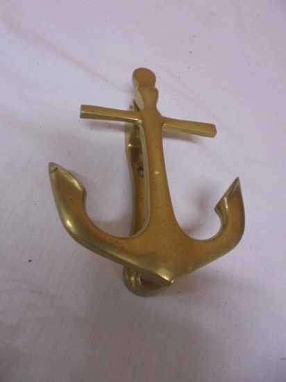 Solid Brass Anchor Door Knocker