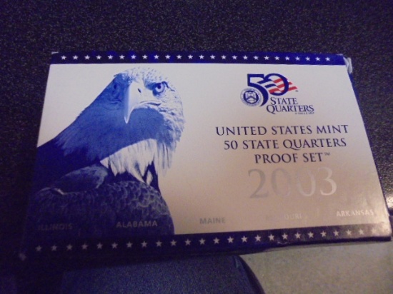2003 US Mint 50 State Quarters Proof Set
