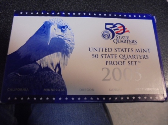 2005 US Mint 50 State Quarters Proof Set