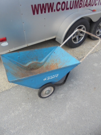 Vintage Steel Radio Cart Lawn & Garden Cart