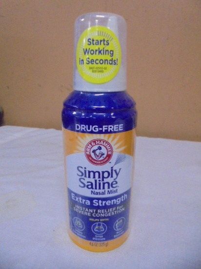 Brand New 4.6oz Arm & Hammer Simply Saline Nasal Mist