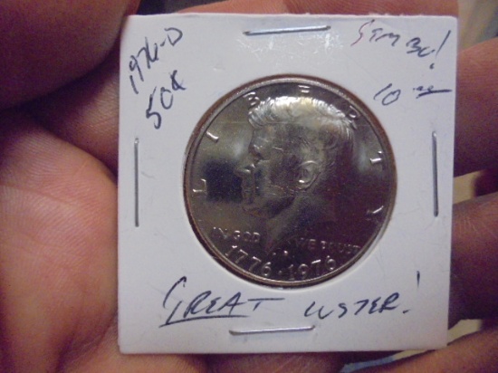 1976 D-Mint Bicentennial Half Dollar